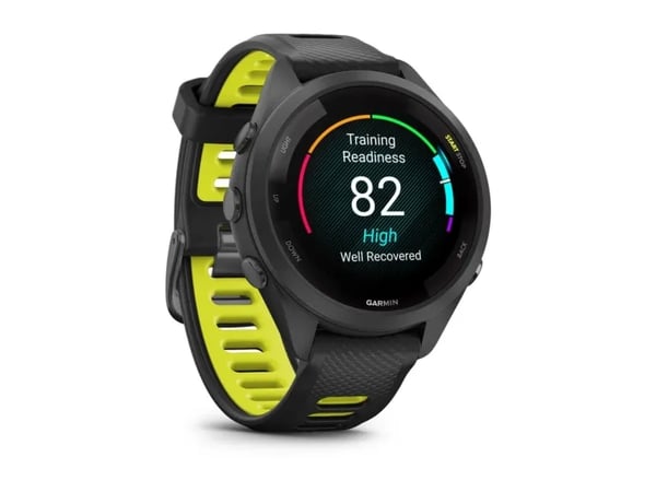 Garmin Forerunner 265S sportsklokke 1.1" AMOLED GPS, svart-gul