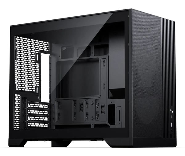 Phanteks XT M3 - Tower - micro ATX - genomskinlig sidopanel (härdat glas) - ingen strömförsörjning (ATX) - svart - USB/ljud