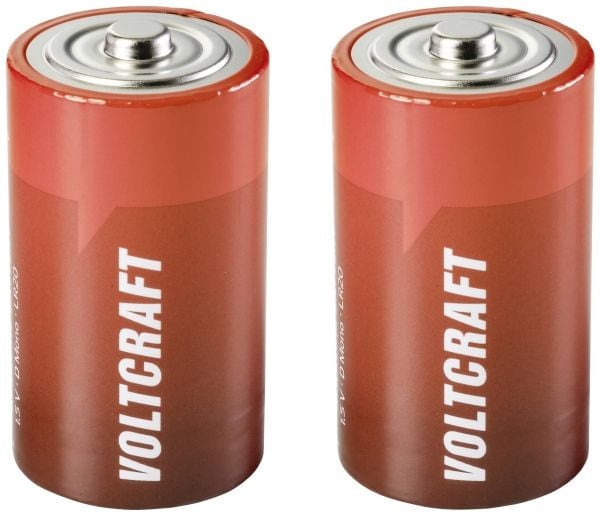VOLTCRAFT LR20 Mono (D)-Batteri Alkali-Mangan 18000 mAh 1,5 V 2 St. (VC-12941365)