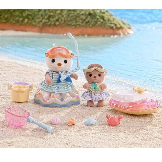 Sylvanian Families Sea Otter Sisters - Splashy Snorkel Set -