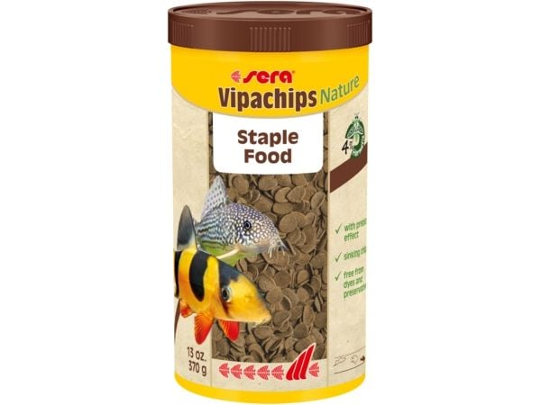 Sera Vipachips Nature 1000 ml, uppoavat sirut - peruselintarvikkeet - perusruoka Sera Vipachips Nature 1000 ml, uppoavat sirut - peruselintarvikkeet - perusruoka