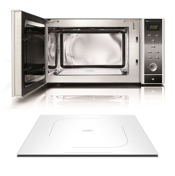 Caso MG 25, Benkeplate, Kombinasjon mikrobølge, 25 l, 900 W, Knapper, Sølv