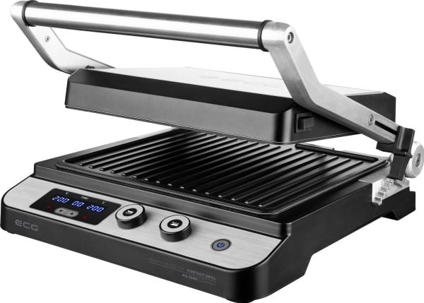 ECG KG 1000 Gourmet, Rostfritt stål, Rostfritt stål, Röra, 290 x 260 mm, 230 ° C, Lock med gångjärn, Låsbart lock