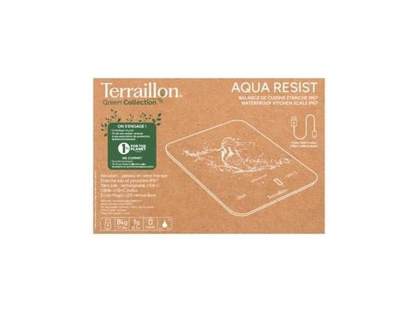 Köksvåg Aqua Resist ladattava usb-c, 8 kg