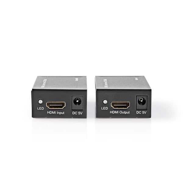 Nedis VREP3450AT, AV-sender og -mottaker, 60 m, Koblet med ledninger (ikke trådløs), Antrasitt, HDCP