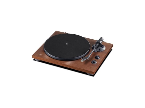 TEAC TN-280BT-A3/B, Hihnakäyttöinen levysoitin, Ohje, Saksanpähkinä, Alumiini, 33,45 RPM, 420 mm