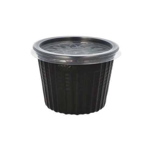 Papstar 25 Mehrweg-Suppenbecher 500 ml, Bolle, Rund, Polypropylen, Sort, Monokromatisk, 25 stykker