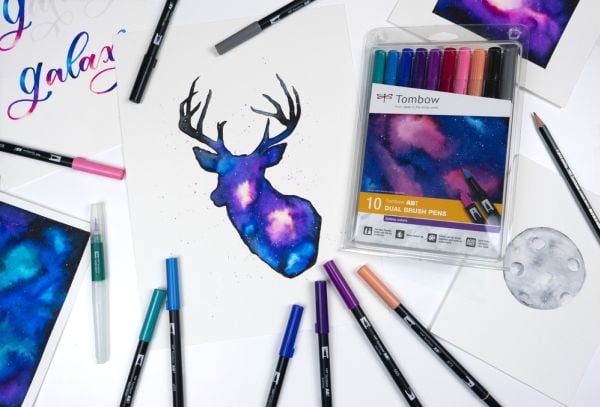 Marker Tombow ABT Dual Brush Galaxy Colours - (10 stk.)