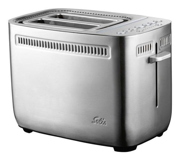Solis Sandwich toster, 2 skivor, Grå, Rostfritt stål, 1635 W, 220-240 V, 50/60 hz