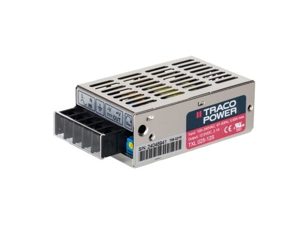 TracoPower TXL 025-12S AC/DC-integreret strømforsyning 2,1 A 25 W 12 V/DC