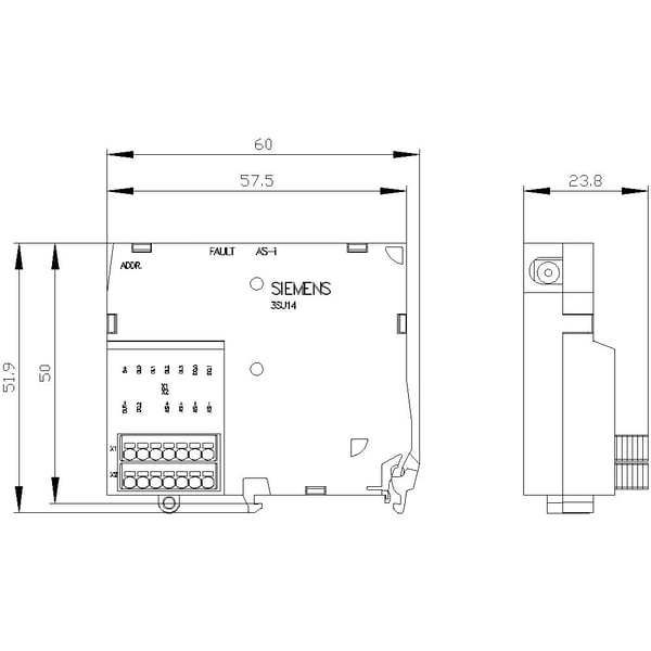 Siemens 3SU1400-1EJ10-6AA0, 58 g, 81 mm, 62 mm, 53 mm