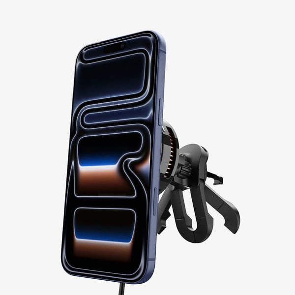 Spigen EV25MFAQ, Automatisk, USB, Trådlös laddning, Svart