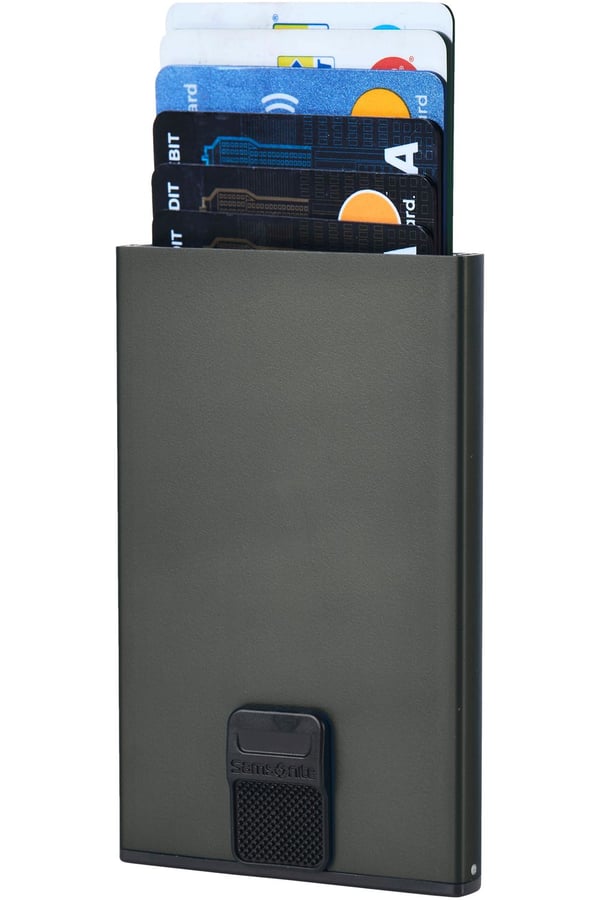 Samsonite Alu Fit, Kortfodral, Antracit, Gjuten aluminium, Monokromatiskt, 6 kort, 64 mm