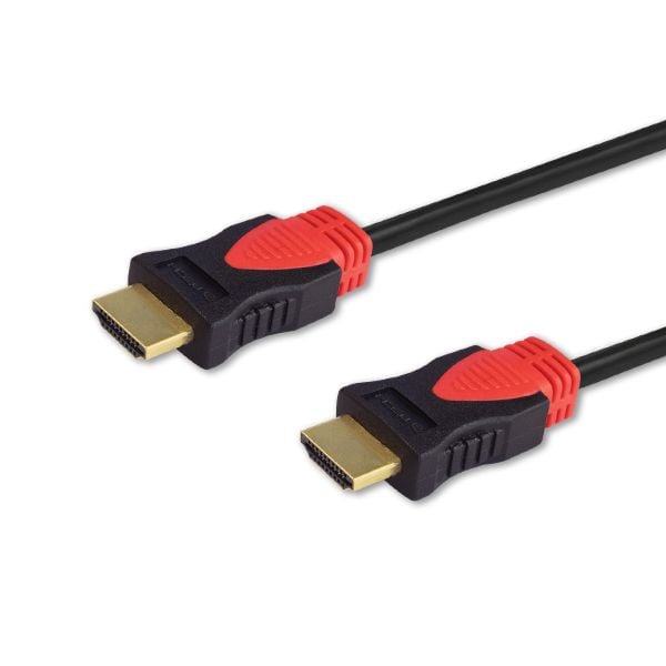 SAVIO CL-95 - HDMI-kabel med Ethernet - HDMI hann til HDMI hann - 1.5 m - svart - 4K-støtte