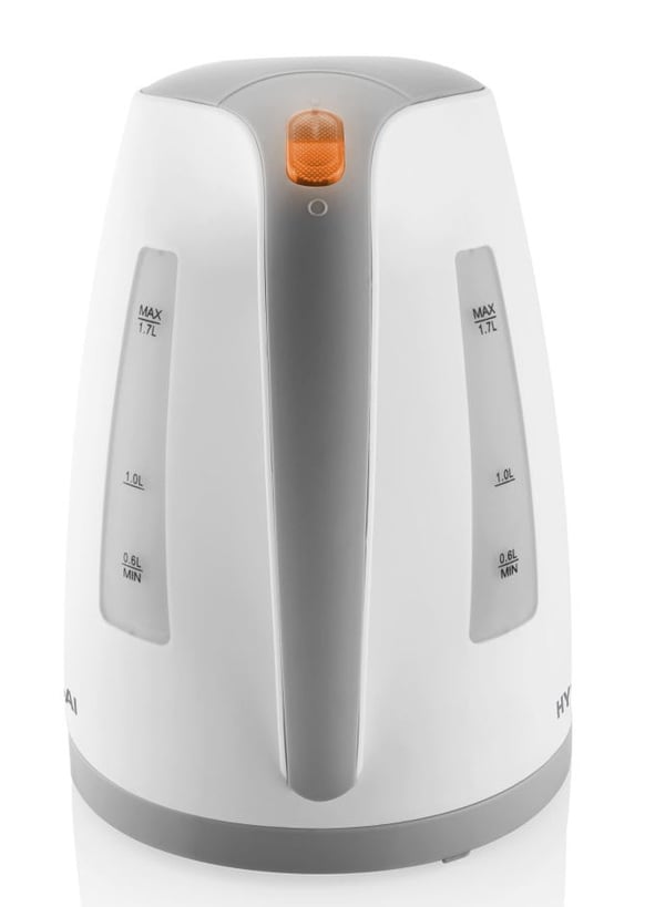 Hyundai VK107G, 1,7 l, 2200 W, Grå, Vit, Plast, Vattennivå indikator, Överhettningsskydd