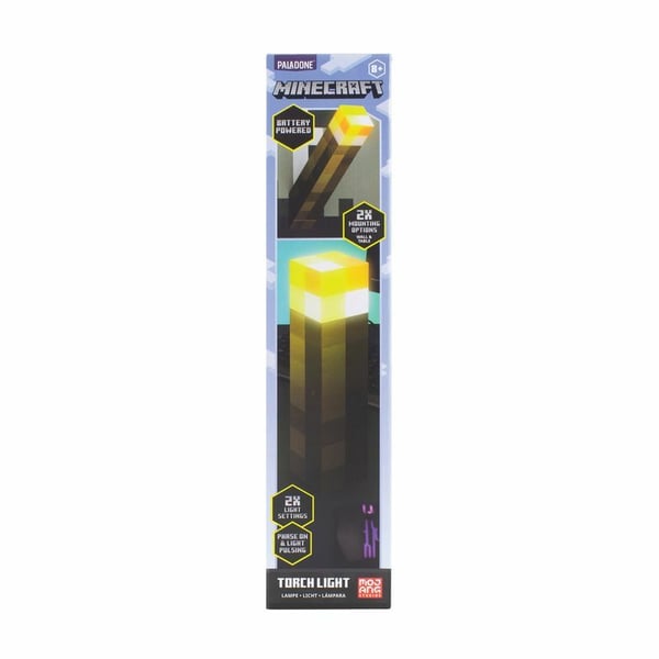 Paladone Minecraft PP9202MCF fackellampa 3x AAA, 280 mm