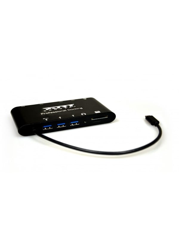 Port Designs 901906, USB 3.2 Gen 1 (3.1 Gen 1) Type-C, Musta, MMC, MicroSD (TransFlash), SD, HDMI, RJ-45, USB 3.2 Gen 1 (3.1 Gen 1) Type-A, USB 3.2...