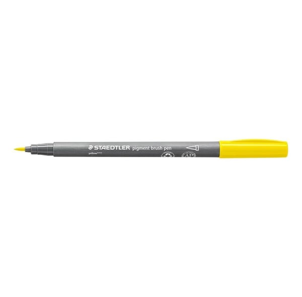 STAEDTLER 371 - Brush pen and fibre-tip pen set - permanent - assorterte farger - fargeblekk - 12 deler