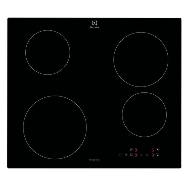 Electrolux LIB60424CK, Musta, Kiinteä, 60 cm, Keittoalueinduktioliesi, Lasi, 4 alue(tta)