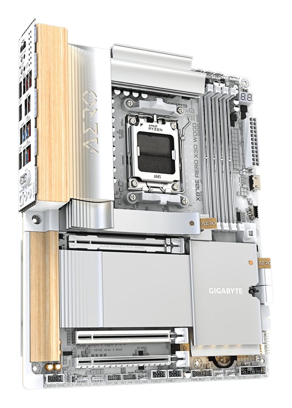 Gigabyte X870E AERO X3D WOOD hovedkort AM5 ATX DDR5