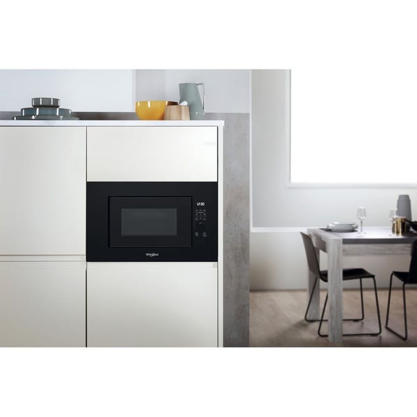Whirlpool WMF200G NB, Kiinteä, Grillimikroaaltouuni, 20 L, 800 W, Sisäänrakennettu näyttö, Rotaatio, Kosketus