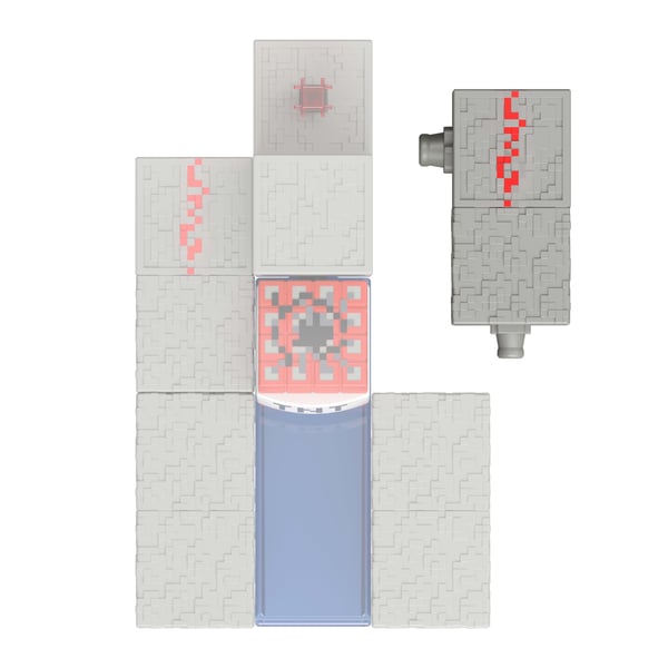 Mattel Minecraft Steve -hahmo, 3,25", 6 vuotta, Redstone Charged