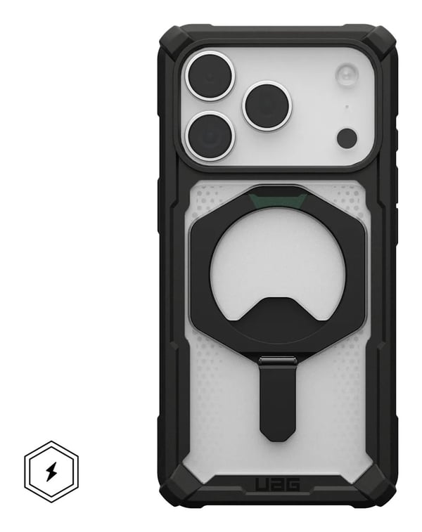 Urban Armor Gear 11452711404G, Etui, Apple, iPhone 17 Pro, 16 cm (6.3"), Svart, Gjennomsiktig