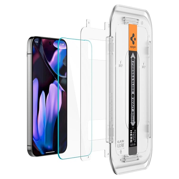 Spigen GLAS.tR EZ Fit - Skjermbeskyttelse for mobiltelefon - for Google Pixel 9, 9 Pro