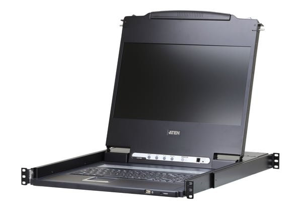 ATEN CL6700MW - KVM-konsoll - USB - 17.3" - kan monteres i rack - 1920 x 1080 Full HD (1080p) @ 60 Hz - 300 cd/m² - 650:1 - 8 ms - HDMI, DVI-D, VGA...