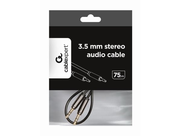 Cablexpert CCAP-444-0.75M - Audiokapeli - mini-phone stereo 3.5 mm han til mini-phone stereo 3.5 mm han - 75 cm