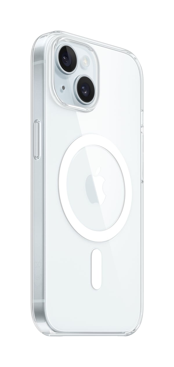 Apple MXRK3ZM/A skal med MagSafe för iPhone 15, transparent