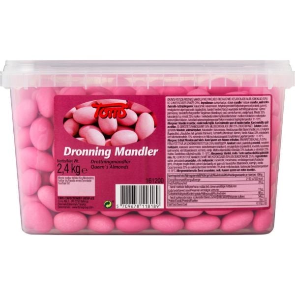 Toms Dronninge Mandler 2,4 kg i plastbøtte