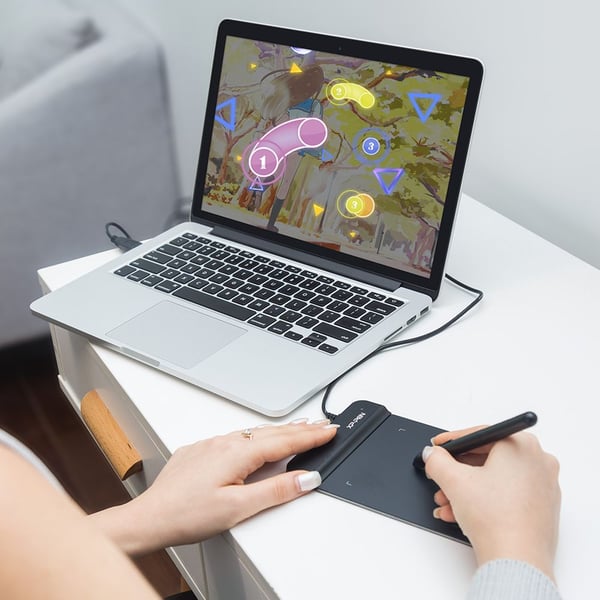 XP-PEN Star G430S, johdollinen, 5080 lpi, 101,6 x 76,2 mm, USB, 1 cm, kuulakärkikynä, kuulakärkikynä