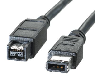 VALUE 1.8m EEE1394b, Hane/Hane, Svart, 400 Mbit/s, 1,8 m, 1,8 mm