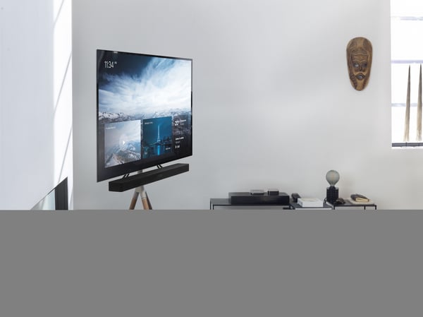 One For All WM7471 TV-stativ med trebein 32-65" TV-er, grå/valnøtt