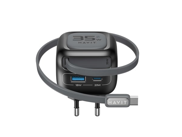 Havit UC251 EU, Innendørs, 20 V, 0,7 m, Svart