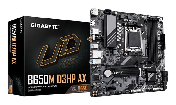 GIGABYTE B650M D3HP AX -emolevy, B650-piirisarja, AM5, micro ATX, DDR5