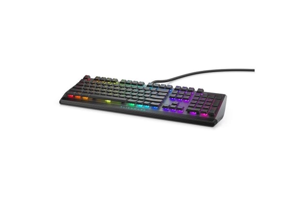 Alienware AW510K, Täysikokoinen (100 %), USB, Mekaaninen, RGB LED, Musta, Harmaa