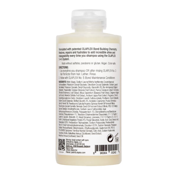 Olaplex No 4 Bond Maintenance Shampoo Repairs Strengthens Nourishes All Hair Types