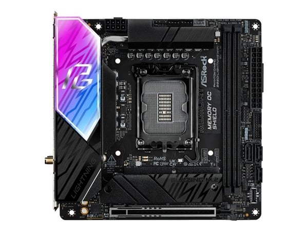 Asrock B860I Lightning WiFi, Intel, LGA 1851 (Socket V1), DDR5-SDRAM, 128 GB, DIMM, Kaksikanava