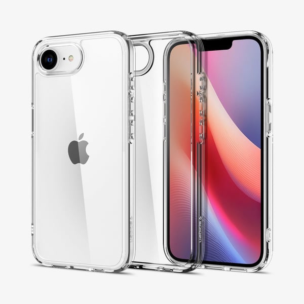 Spigen Ultra Hybrid, Suojus, Apple, iPhone 16e, 15,5 cm (6.1"), Läpinäkyvä