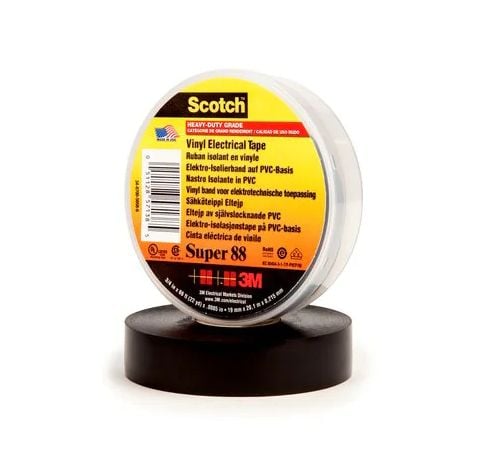 3M 80611615081, 1 stykker, Sort, PVC, 20 m, 19 mm