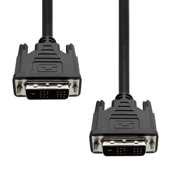ProXtend DVI-D 18+1 Cable 1M, 1 m, DVI-D, DVI-D, Hankjønn, Hankjønn, Sort
