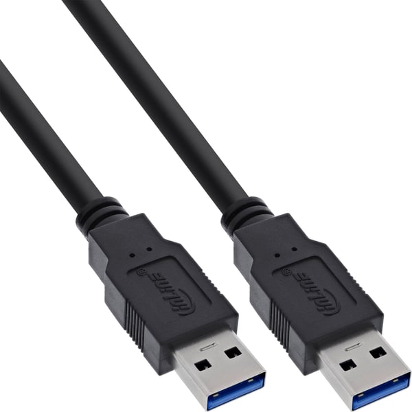 InLine 35203, 0,3 m, USB A, Mini-USB B, USB 3.2 Gen 1 (3.1 Gen 1), Svart