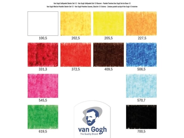 Van Gogh soft pastel startset | 12 färger