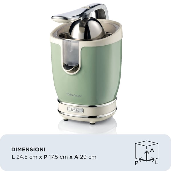 Ariete Vintage 0413 - Sitruspresse - 85 W - grønn