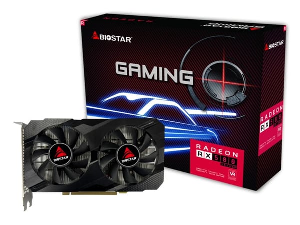 Biostar VA5815RF82 - Grafikkort - Radeon RX 580 - 8 GB GDDR5 - PCIe 3.0 x16 - DVI, HDMI, DisplayPort