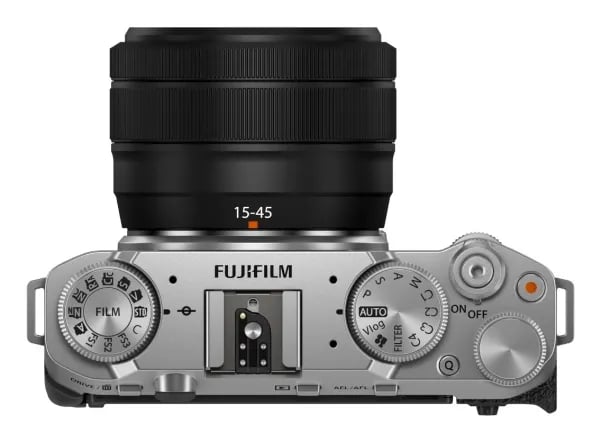 Fujifilm X-M5 peilitön kamera + XC 15-45mm objektiivi 26,1 MP, hopea