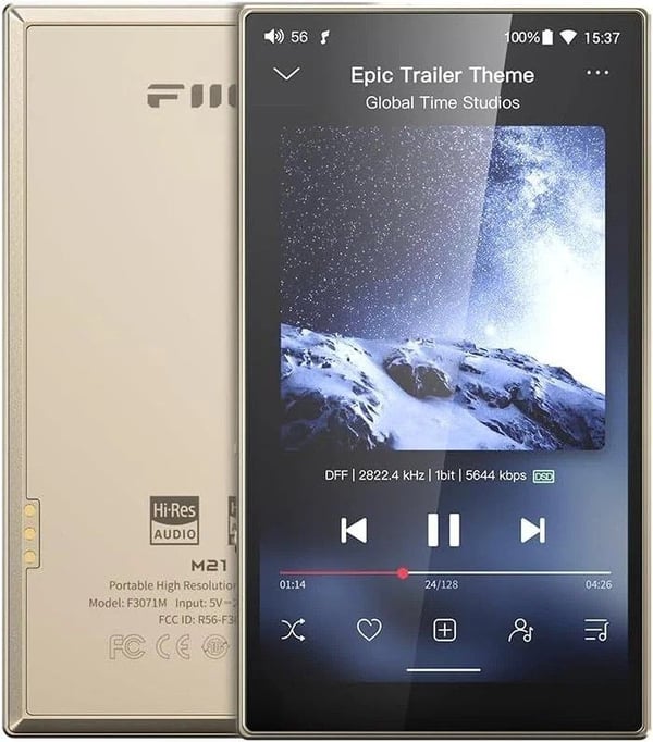 FiiO M21 - Titanium gold - Kannettava audiosoitin