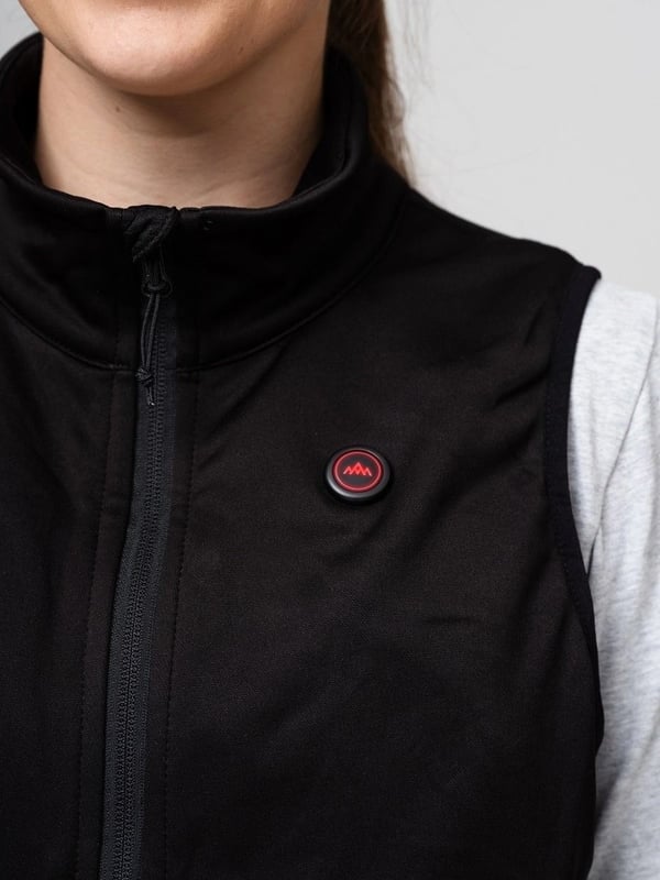 HeatX Heated Fleece Vest Womens XS - Black